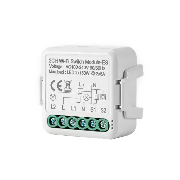 2CH Wi-Fi Switch Module
